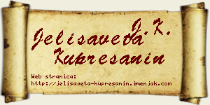 Jelisaveta Kuprešanin vizit kartica